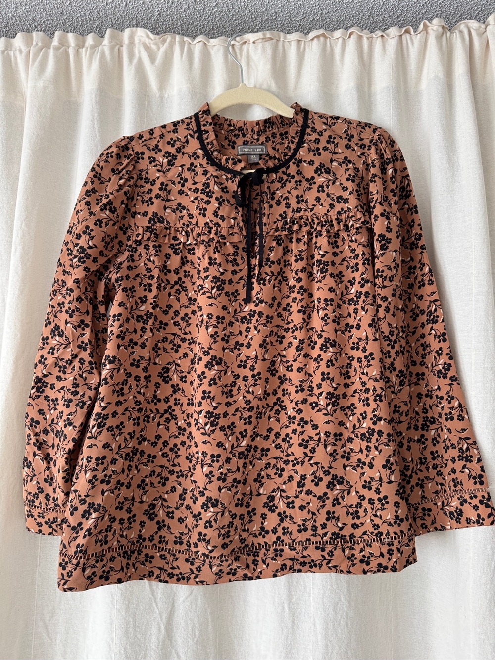 J. Crew Floral Silk Blouse